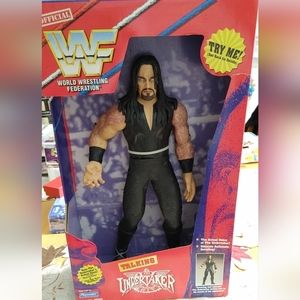 NIB WWF 1997 Playmates UNDERTAKER 14" Talking Action Figure - in Box factory sea